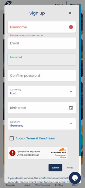 CasinoOrca Mobil Registrierung
