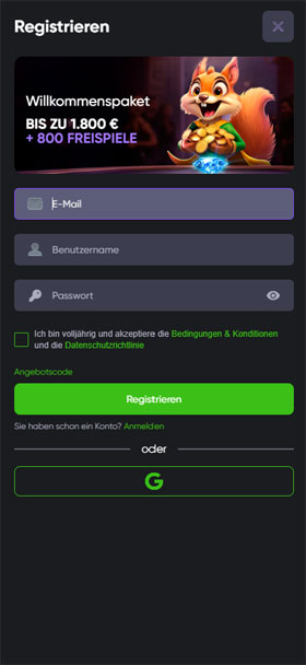 Spinline Casino Mobil App Registrierung