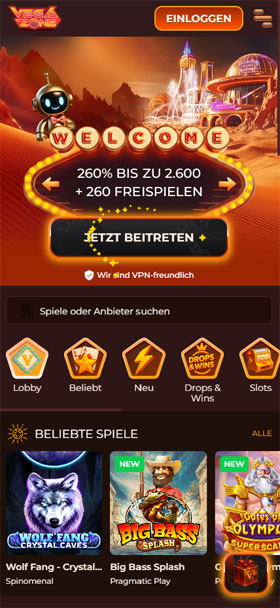 Vegazone Casino Mobil App