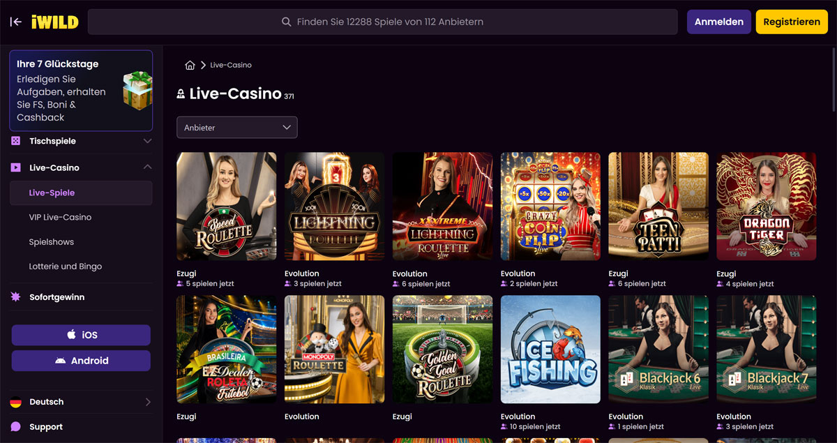 iWild Live Casino