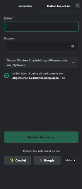 BC.Game Casino Registrierung