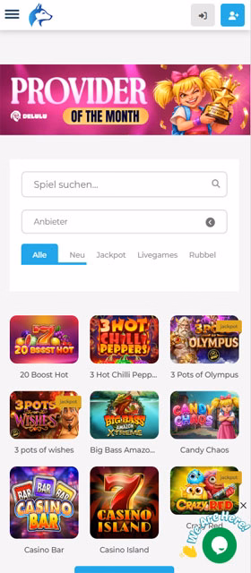 Wolfy Casino Mobil App Spielautomaten